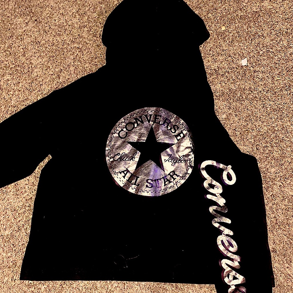 Kids converse cropped hoodie